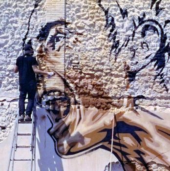 fresque, mural, pochoir, stencil, street-art, art urbain
