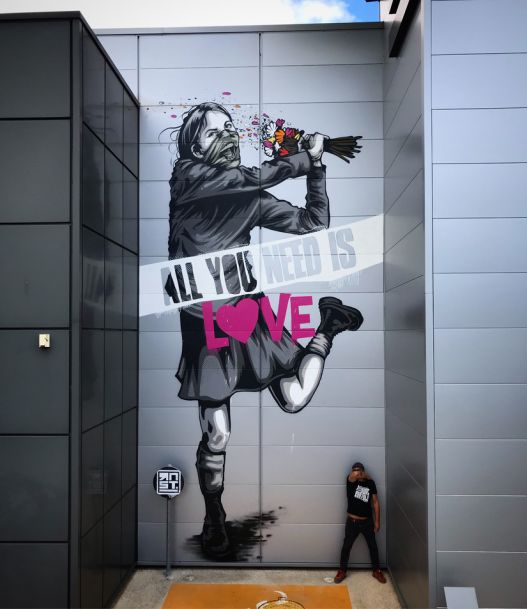 mural, fresque au clos du chene de RNST 2020 RNST mural street-art