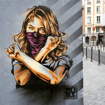street-art, pochoir, stencil, de RNST Paris 2015 quartier des puces